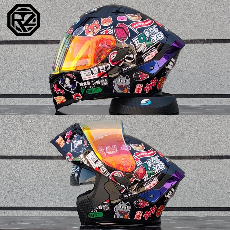 ORZ High Quality Modular Flip Helmet Double Lens Full Helmet Casco Para Motos Motorcycle Travel Half Full Helmet Casque Moto