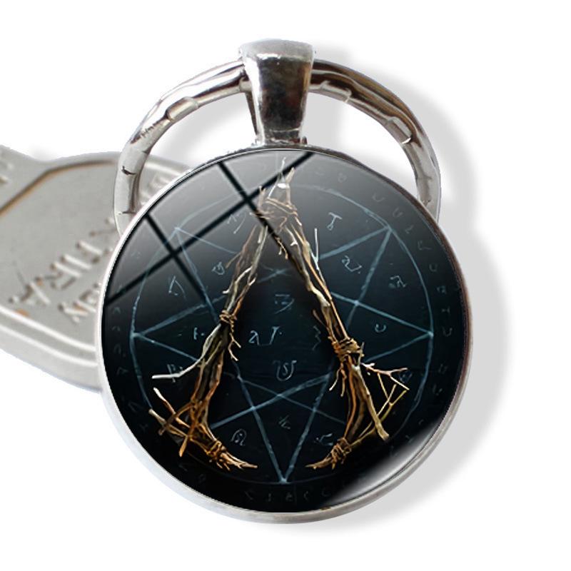 Assassin's Creed Metal Embossed Ring Keychain Pendant