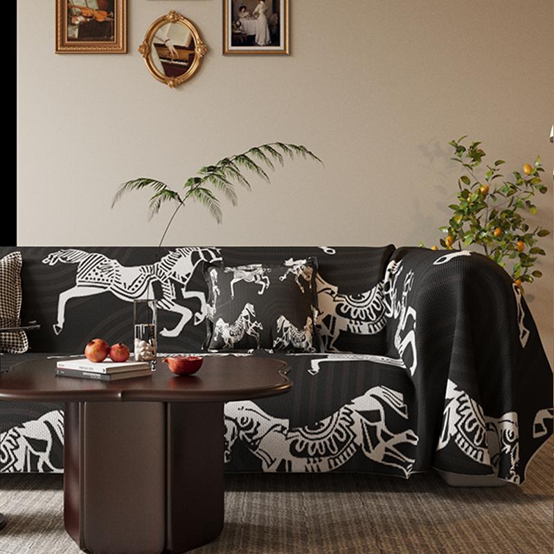 

1 шт. Чехол для дивана, универсальный чехол для дивана на все времена года, нескользящий чехол для дивана, защитный чехол для подушки дивана, подходит для F 180x260cm чёрный