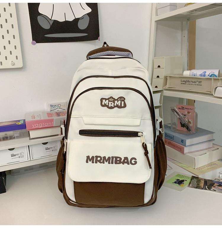 Schoolbag Girls Large Capacity Backpack Junior High School Student 1011 College Style School Bag Elementary School Student Leisure Fashion Travel