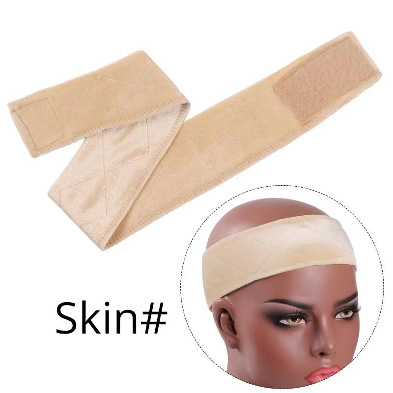 Female Wig Headband Non-Slip Wig Grip Headband For Wig Velvet Wig Grip Used For Under Wig Flexible Hair Band With Magic Strap