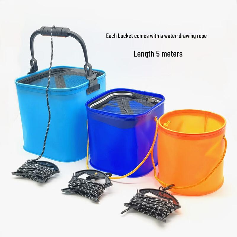 Longchan Thickened Foldable EVC Fishing Bucket
