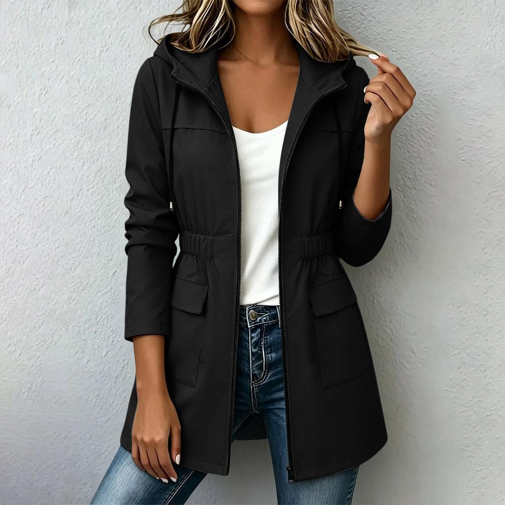 Women's Casual Zip-Up Hoodie Sweatshirt with Pockets