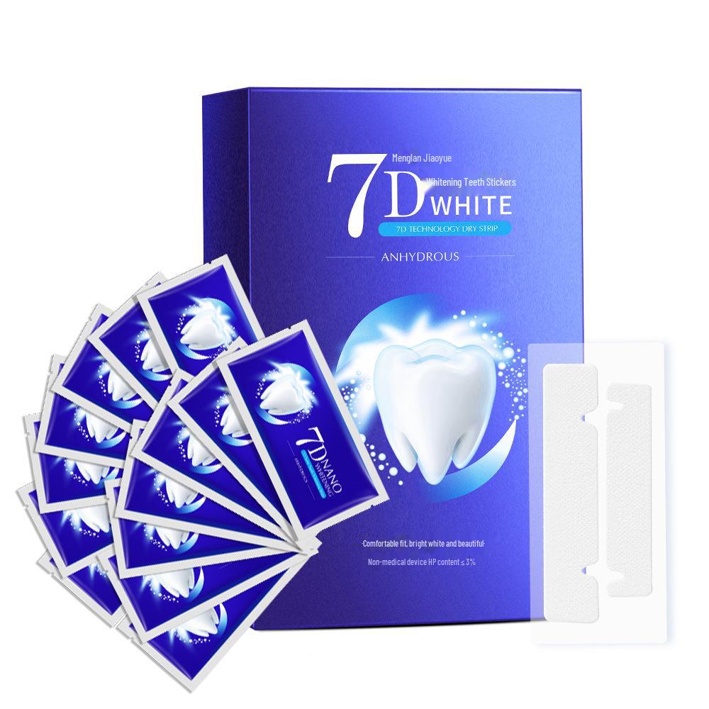 Whitening Teeth Stickers: Dazzling White 3D/5D/9D Teeth Whitening Bleaching Stickers - 7 or 14 Pairs Available.