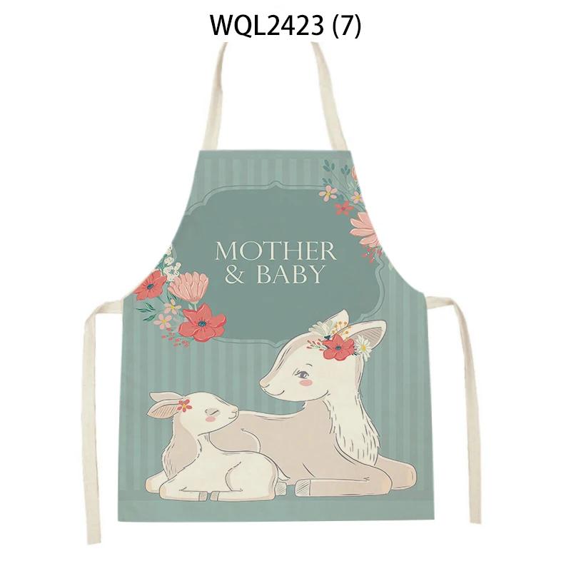 Animal Elephant Monkey Kitchen Aprons Linen Aprons Home Cooking Baking Accessories Aprons Kitchen Accessories Delantal Cocina