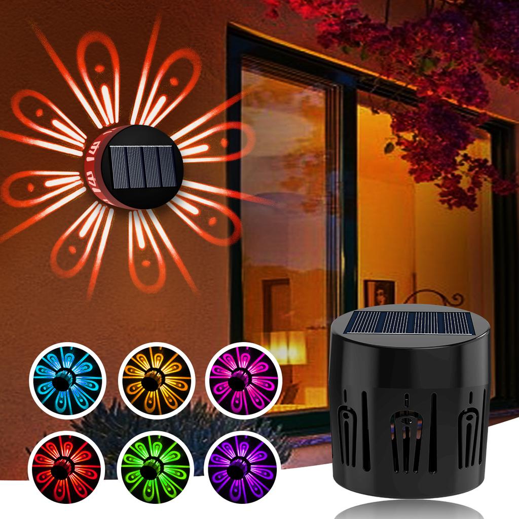 2Pack Solar Garden Light Outdoor Sidewalk Light Patio Fence Lights Lawn Landscape Light  Deck Lights Plum Blossom Shadow Decor