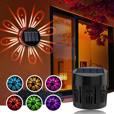 2 sztuki Solar Garden Light Outdoor Chodnik Lampa Patio Ogrodzenie Lampa Trawnik Krajobraz Lampa Deck Lampa Plum Blossom Dekoracja Cienia