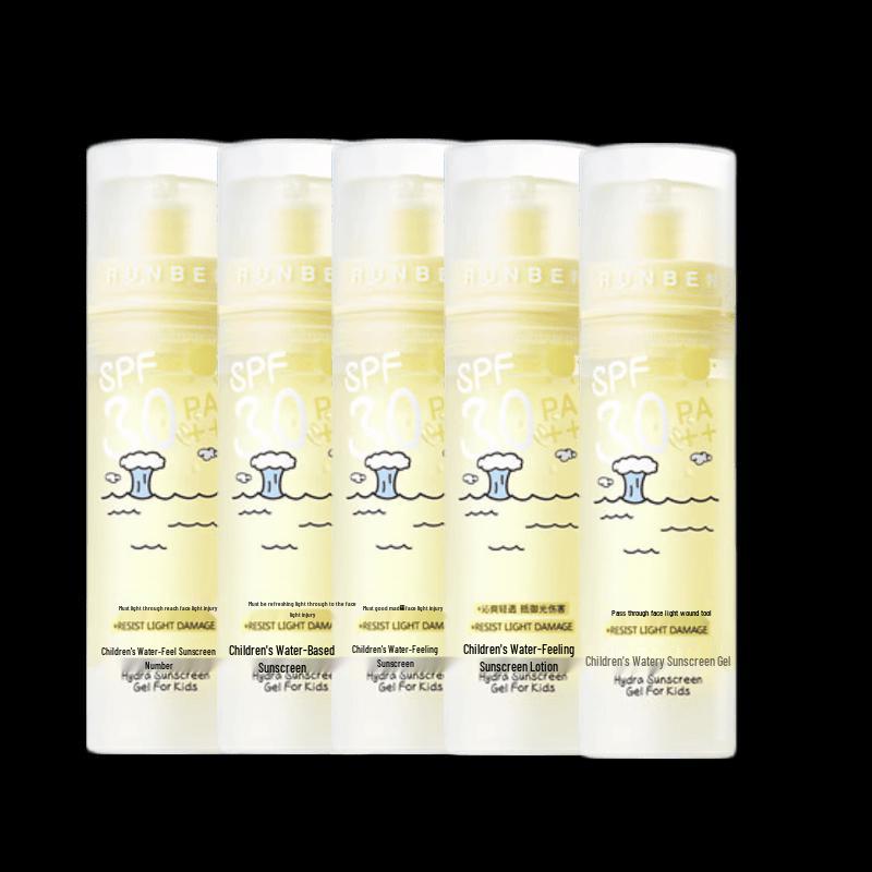 RUNBEN Children s Water-feel Sunscreen Gel 50ml x 5 Bottles