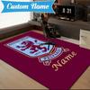 Custom Name Aston-Villa Pride Rug Game Carpet, Floor Mat for Bedroom Living Room Entryway Rug, Home Decor Idea Gift for Christmas birthday