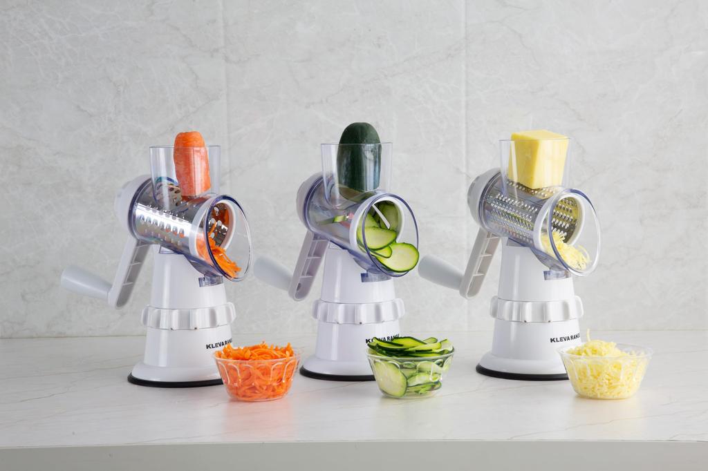 Clever Clever Slicer KLEVA SLICER Super Comes with 3 Stainless Steel Easy Multi Slicer [KLEVA Official] Time-Saving Slicer, Grating, Slicing,
