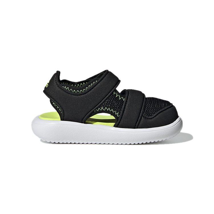 Adidas Water Sandal Abrasion Resistant Low top Baby & Toddler Shoes Black Yellow Infant And Toddler GX2478