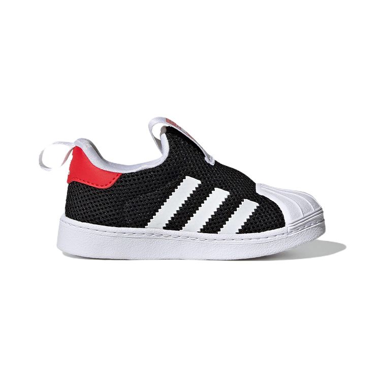 Adidas Originals Superstar 360 Comfortable Casual Durable Low-Top Walking Shoes Baby Shoes Black GZ5035
