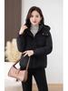 Women’s Short Windproof Thicken Warm Winter Jacket With Detachable Hood