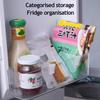 Přihrádka do dveří lednice Průhledný design Snadná instalace zacvaknutím PP plast Nastavitelná přepážka Flexibilní organizér úložiště