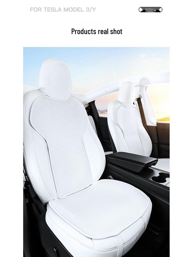 Ventilated Seat Covers for Tesla Model Y/3 - Summer Car Seat Modification Accessories.