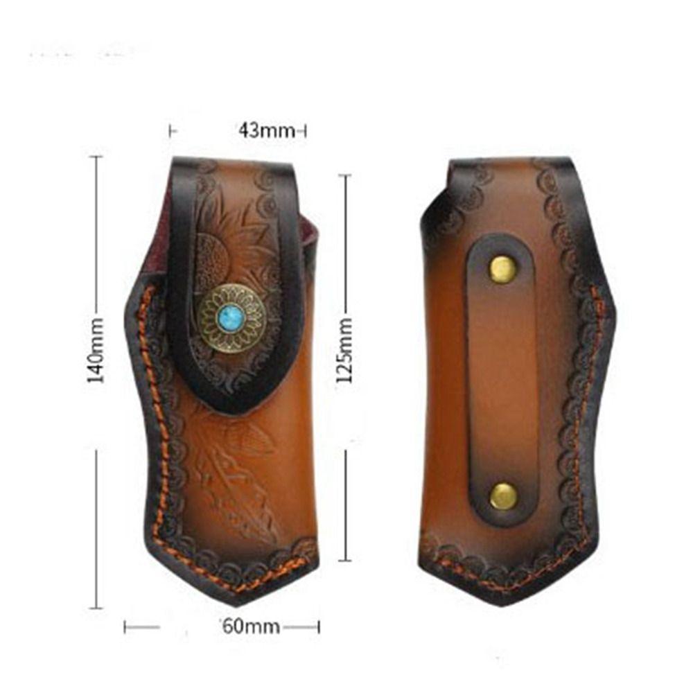 6 Styles Flashlight Belt Loop Foldable Leather Sheath High Quality Case Holder  Outdoor Tool