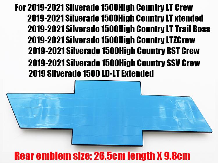 1pcs 3D ABS Car Front grill logo Rear Bumper tail door trunk sticker Emblem sticker styling Accessories For Chevrolet SILVERADO