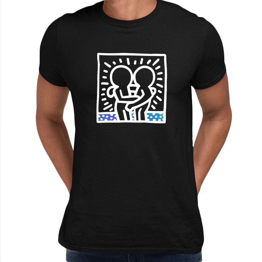 Hugging Pop Art Icon Talking Heads Abstract Unisex T-Shirt