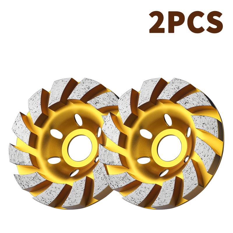 Concrete Turbo Diamond Grinding Cup Wheel 12 Segs Heavy Duty Angle Grinder Wheels For Angle Grinder
