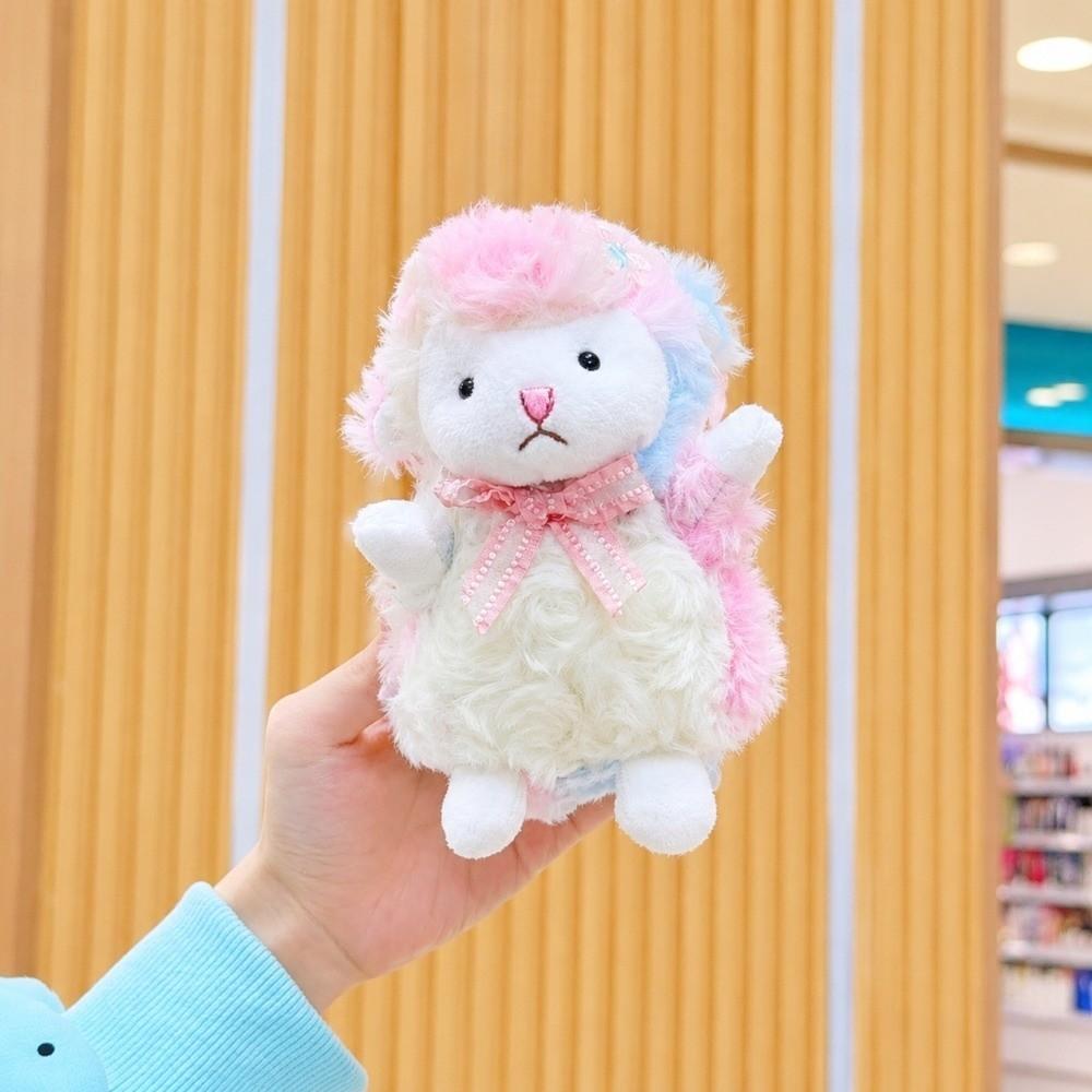 Fleece Plush Sheep Toy Adorable Bag Hanging Pendant Kawaii Fluffy Animal Doll Birthday Present