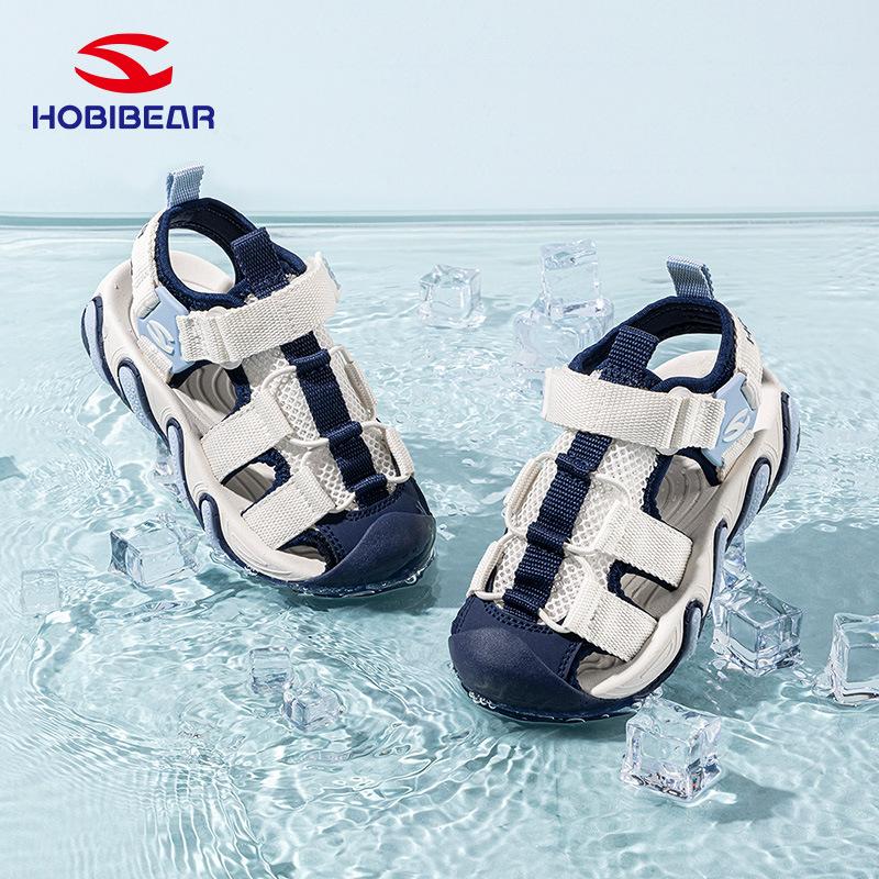Kids Closed Toe Sandals Hook And Loop Sport Beach Shoes Summer Water Shoes For Boys Girls Outdoor Casual Sandals