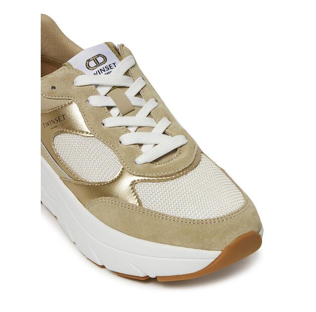 TWINSET Кроссовки 251TCP02E золотой