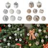 8Pcs Glittering Christmas Ball Ornament Shatterproof Decorative Baubles Christmas Tree Decorations For Wreath Door Wall