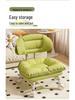 Multi-Functional Soft Padded Chair with Casters: Universal Sofa Chair, Small Stool, and Shoe Changing Seat.