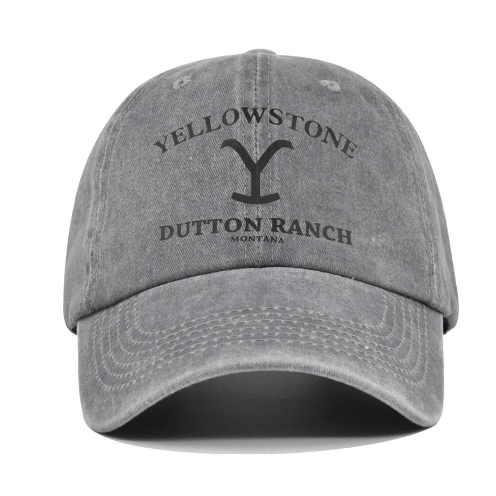 Stone Yellow Letter Embroidery Baseball Cap Sun Protection Breathable Gift Hat