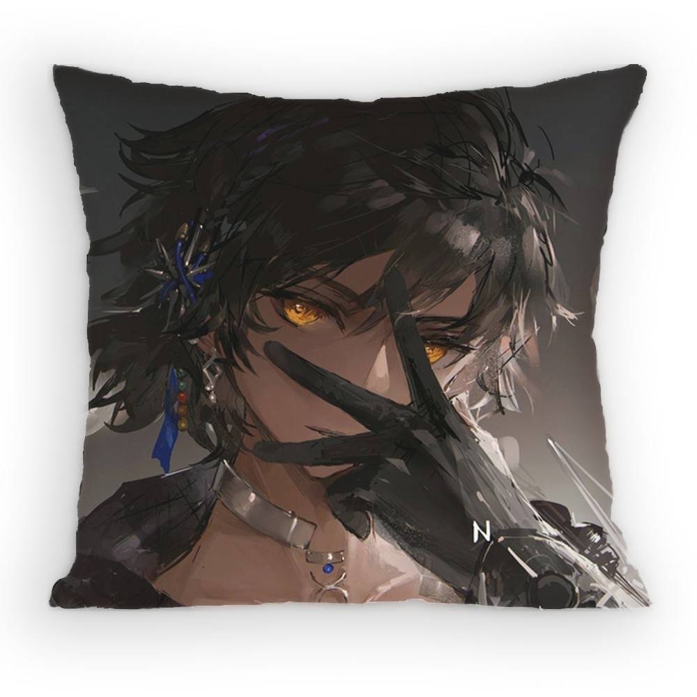 Game Arknights Thorns Pillow Case Antidustmite Pillowcase Invisible Zipper Silky Sofa Cushion Cover for Bedroom