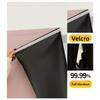 Velcro Full Blackout Curtain No Drill Installation Window Sun Shade UV Protection Door Curtain