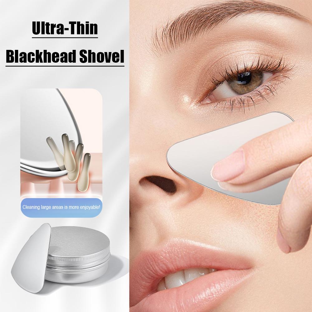 Face Guasha Scraper Stainless Steel Face Massage Tool Body Neck Back Stress Relief Beauty Tool Skin Scraping Lymph Detox Massage