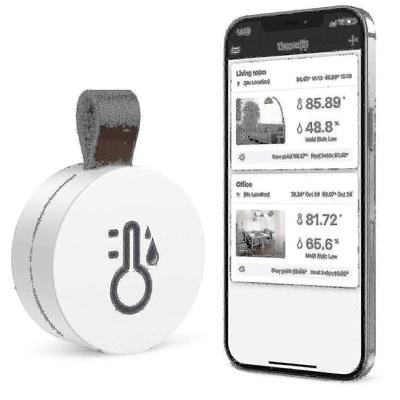 Drahtloses Thermometer Hygrometer, Oria Mini Bluetooth 5.0 Feuchtigkeitstemperatursensor mit Datenexport und Warnmeldungen