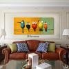1 Stück nordischer Stil niedliche Cartoon-Vogel-Dekorationsmalerei modern und einfach Kinder Wohnzimmer Schlafzimmer Wandbehang Malerei c