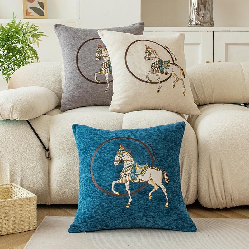 Chenille Pillow Case Square Cushion Cover Casual Sofa Throw Pillow Case Holiday Home Pillow Modern Decorative Decoration