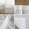 Teijin Spets Set 100 cm Brett x 133 cm Blockerar Värme UV Ecolier Gardiner, 2, Lång, Sikt, Isolering, Skydd, Tvättbar, Ljus,