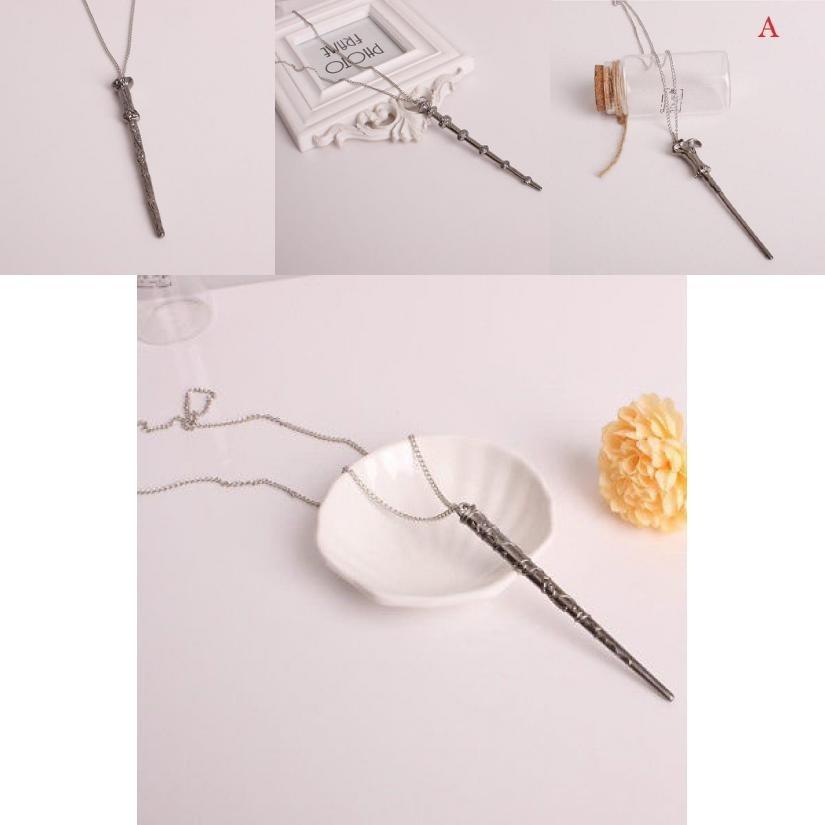 Magic Wand Pendant Necklace For Men And Women Stunning Alloy Fashion Jewelry