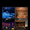 2-in-1 Hd Starry Dynamic Night Light Projector 5d Holographic 360° Adjustable Hd Galaxy and Ocean Projector for Bedroom Ceiling