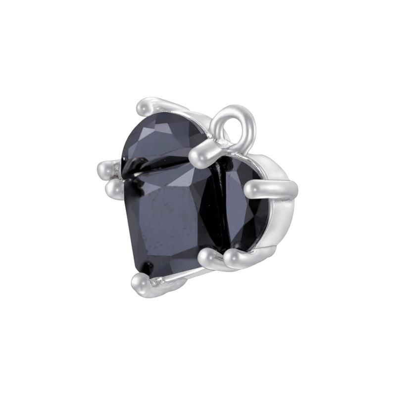 

Темпераментная Легкая Роскошь Медь Инкрустированная Цветными Бриллиантами Подвеска Любви Высококлассный Браслет-Колье в Форме Персикового Сердца Подвеска для Серег Vd1971