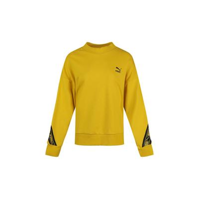 Logo Sports Running Hoodie Women Tops Sulfur-Yellow 596019-20