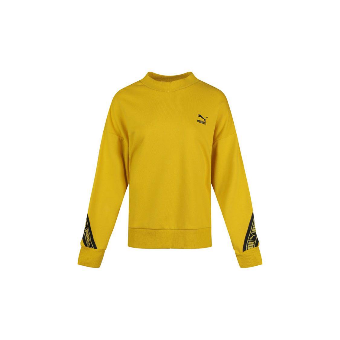 

Puma Спортивная толстовка с капюшоном для бега с логотипом, женская, серно-желтая 596019-20 L