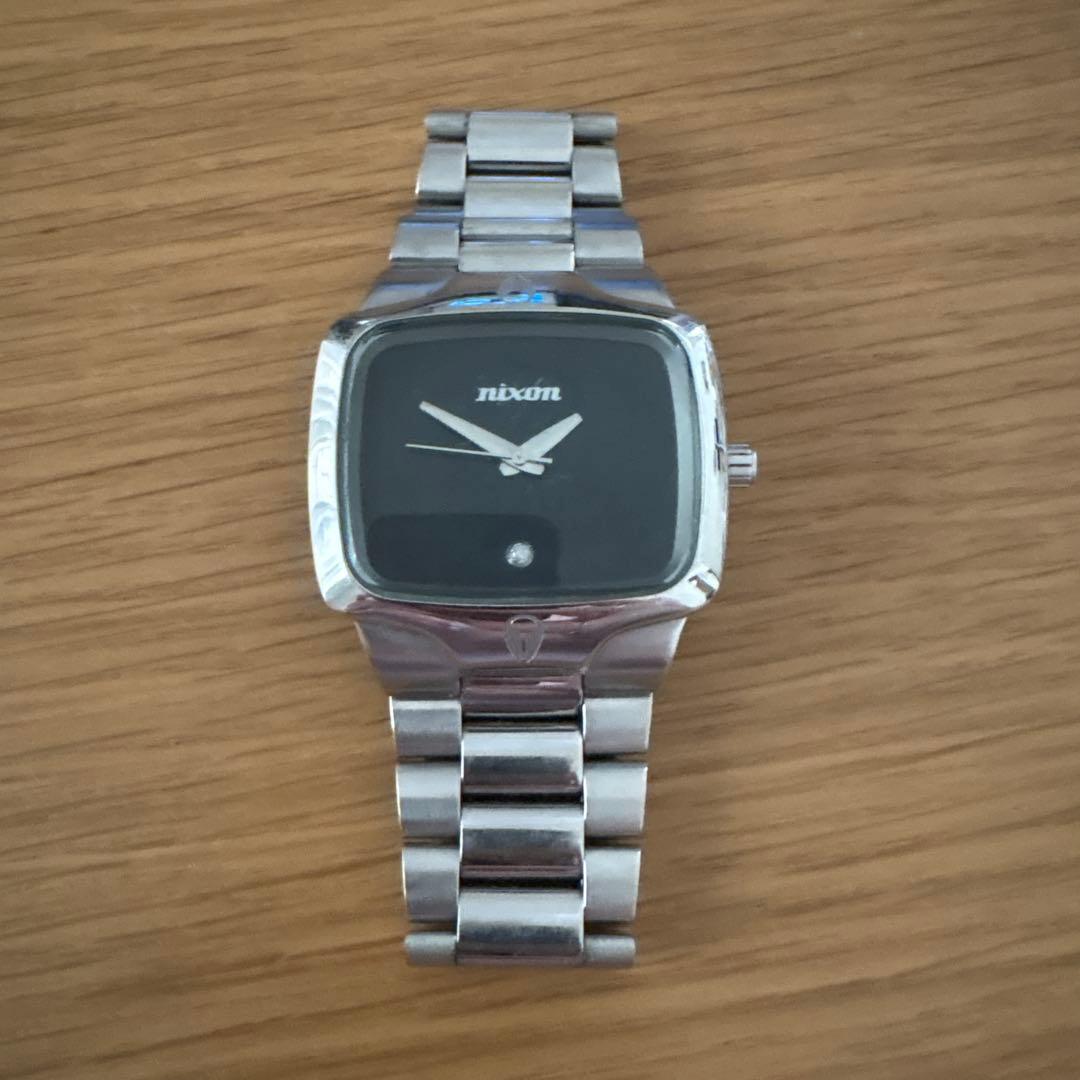 Used NIXON watch stainless steel silver black