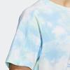 adidas Tie-Dye Logo Crew Neck T-Shirt Women Tops Blue HF2488