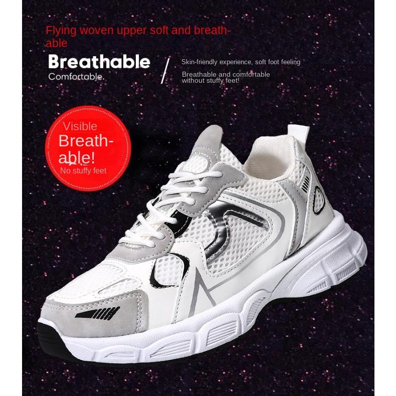 Sports Shoes Women Fashion Fashion Summer Mesh Surface Breathable Women Casual Single Shoes Comfortable with Daddy Shoes