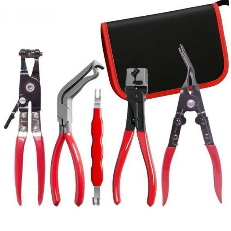 Automotive Hose Clamp & Crimping Pliers Set with Clamp Buckle & Dust Boot Tools