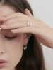 Sosoo Wave Adorned Dual Strand Ring
