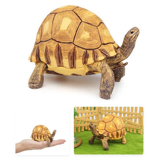 Simulation Turtle Model Realistic Tortoise Figurine Miniature Animal Educational Toy Home Office Desktop Decoration Ornament