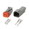 DT 2-Pin Waterproof Automotive Wiring Harness Plug DEUTSCH DT04-2P/DT06-2S Connector