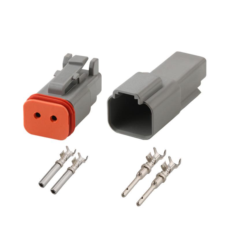 DT 2-Pin Waterproof Automotive Wiring Harness Plug DEUTSCH DT04-2P/DT06-2S Connector