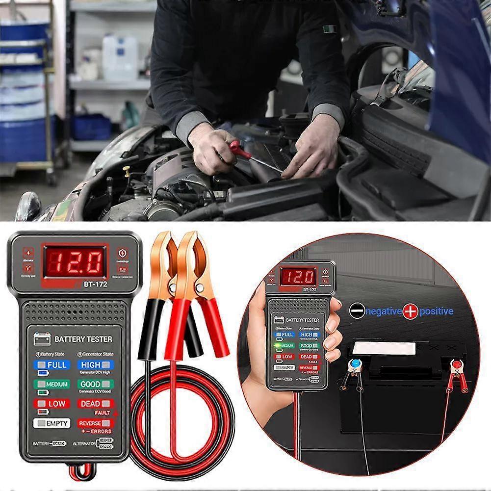 Car Battery Tester Battery Test Tool Multi-Functional Tester 12V Battery Start Test